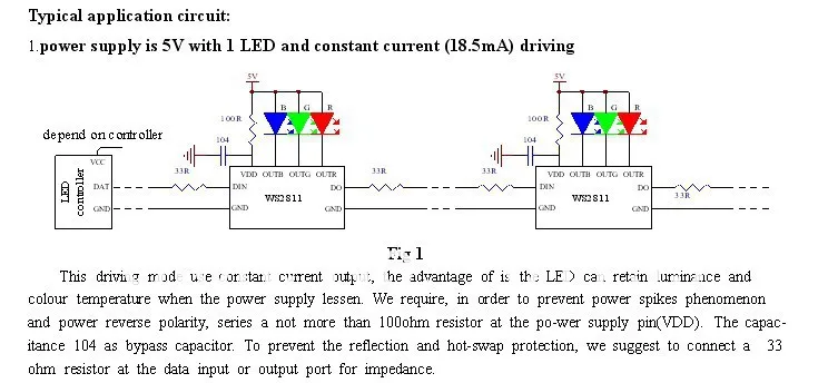 50 шт. DC5V WS2811 светодиодный пиксельный узел, с прозрачной провода; Размер: L26mm* W18mm* H22mm