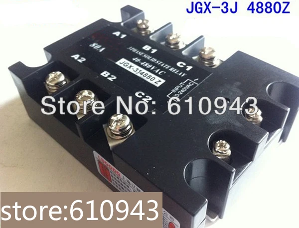 Jgx-3j-4880z напряжения нагрузки 40-480vac управляющее напряжение 90-240vac Трехфазный твердотельные реле SSR реле Бесплатная доставка