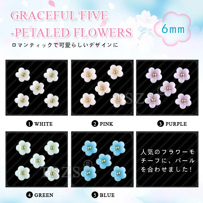 

25pcs /lot Fashion Luxury 3D Flower with gpld bead Nail Alloy DIY Decoration