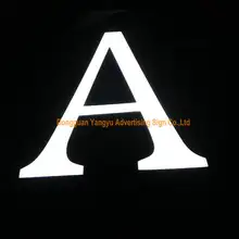 Индивидуальные передняя крышка эпоксидной смолы Объемные световые буквы рекламы наружные буквы для вывесок