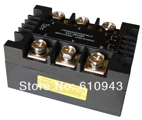 Хорошее качество SA366300D 10A-300A 90-660VAC DC-AC твердотельные реле трехфазное твёрдотельное реле релейный модуль Бесплатная доставка