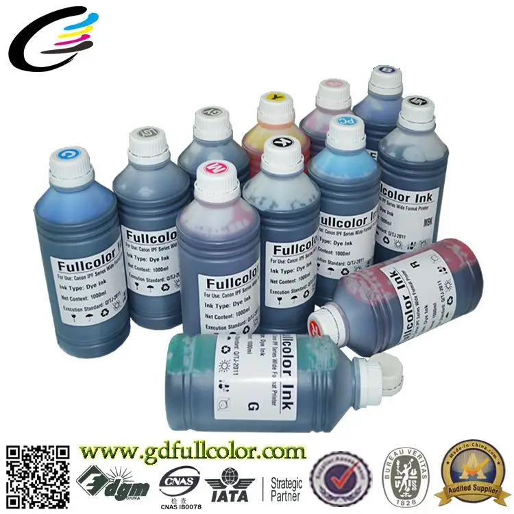 Inkjet Printer UV Dye Based Inks for Canon iPF8000 iPF9000 iPF8010