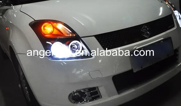 Для Suzuki для Swift 2006-2010 год светодиодный головной фонарь с Angel Eye SN