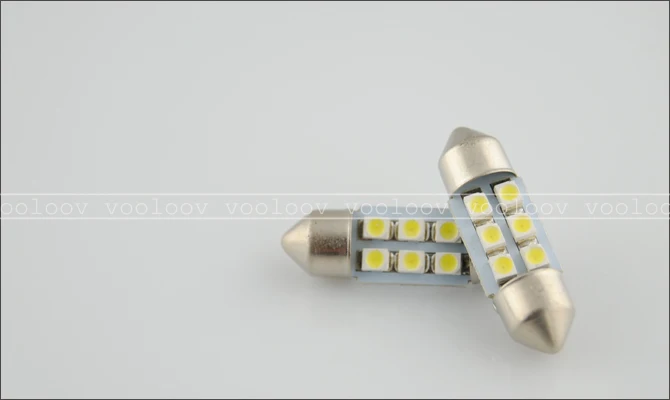 500 шт./лот гирлянда 1210/3528 6smd 6LED 6 SMD LED 31 мм 36 мм 39 мм 42 мм белый 3528 smd 6 светодиодных салона на крыше купол Географические карты лампочки