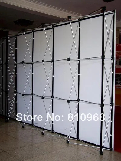 Прямые pop-up display баннер, напечатан логотип на ткани
