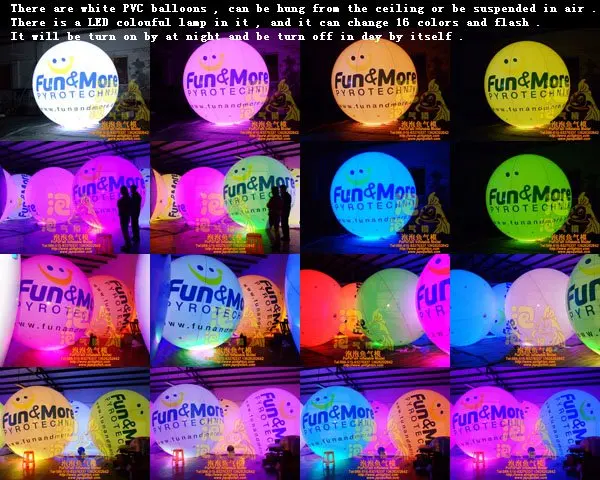 6M christmas decoration balloon light,led lamp,lift in the air ,0.18mm PVC,Christmas decoration balloon light,colorful and flash