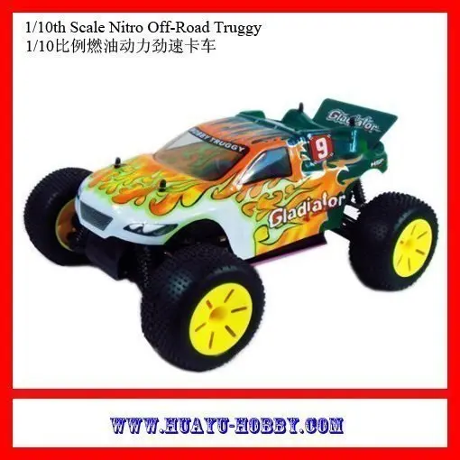 nitro  car Gladiator 1/10th 4WD  RTR Nitro Off-Road Truggy 94110