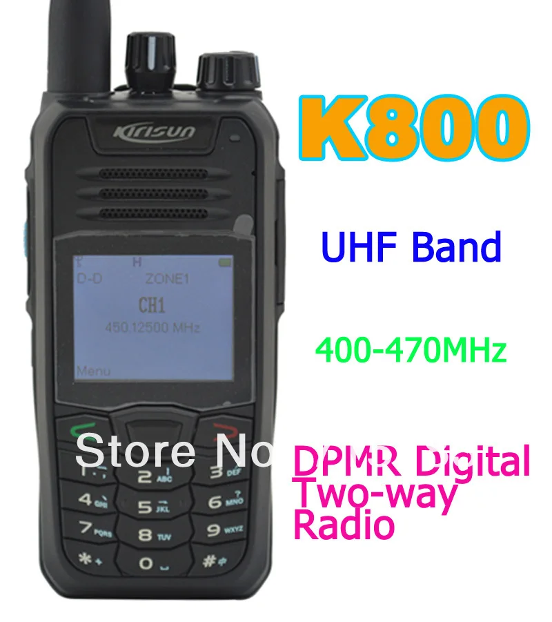 Kirisun K800 UHF 400-470 МГц 10 км иди и болтай walkie talkie DPMR цифровой Портативный двухстороннее радио