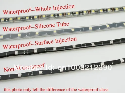 Waterproof-IP67 один метр DC 12 В затемнения SMD5050 двухрядные гибкий светодиодный полосы 120 светодиодный s на метр 20 мм ширина 1800lm за метр