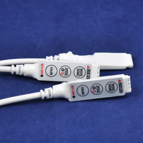 R101-WD DC5V 12 V 24 V Яркость и регулировка скорости Мини светодиодный RGB контроллер с женской DC гнездо питания для светодиодные RGB ленты