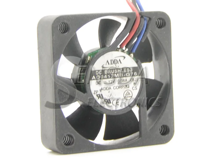 Для ADDA AD0412MB-G76 4010 4 см 40 мм DC12V 0.08A Ультра тихий вентилятор uble шариковый подшипник