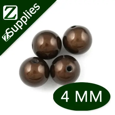 4 мм Deep coffee чудесные круглые бусы, perle magique, акрил для 2013 Горячий тренд