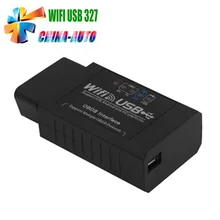 10 шт./лот DHL Бесплатно Горячий Продавать ELM327 Wifi USB Сканер Wi-Fi + USB ELM327 Автомобиля Диагностический Инструмент Работает Со Всеми OBD-II протокол