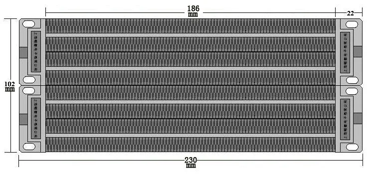 Высокое качество В 220 Вт 2000 в электрический нагреватель PTC керамический нагреватель воздуха изолированный 230*102 мм