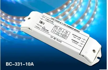 

BC-331-10A LED Dimmer 0/1-10V LED dimming driver 10A*1CH output, push dim port, short circuit protection