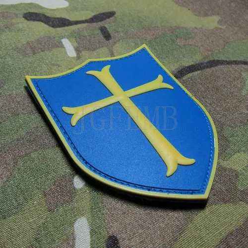 Синий DEVGRU команда котиков крест военные тактические мораль 3D ПВХ патч значки PB532 желтого цвета