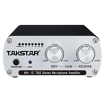 Takstar MA-1C Overcometh 3D аудио усилитель микрофонные предусилители с 48 в phantom power reverb источник питания