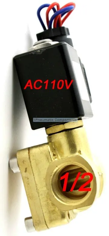 Нитки 1/2 ''16Bar мембрана Соленоидный клапан DC24V вольт нормально открытая модель 0955305 1 пневматика