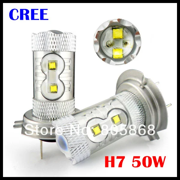 Внешнее освещение 50 Вт! Фонарь H4 H7 H11 свет кри фишек LED XBD Чипсет высокое Мощность светодиодные лампы