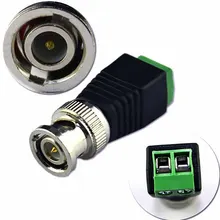 100 шт BNC штекер в DC соединитель коаксиальный разъем для камеры видеонаблюдения Sysetem(BNC-116