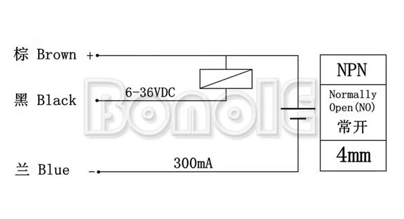 3 PCSXInductive сенсор обнаружения переключатель NPN DC6-36V LJ12A3-4-Z/BX 12 мм TK0373