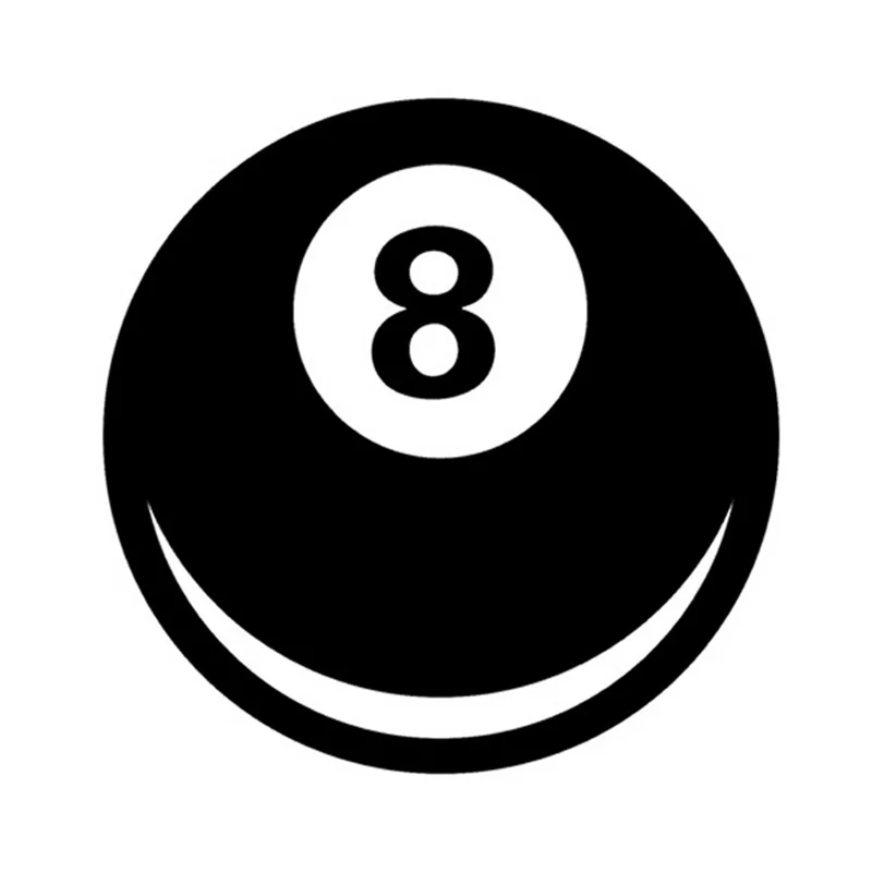 Виниловая наклейка Magic Eight Ball 10*10 см на окно автомобиля стекло бампер