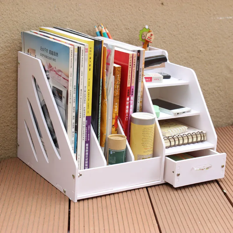 Desk bookshelves desk DIY shelf removable storage rack simple desktop office bedroomin Storage