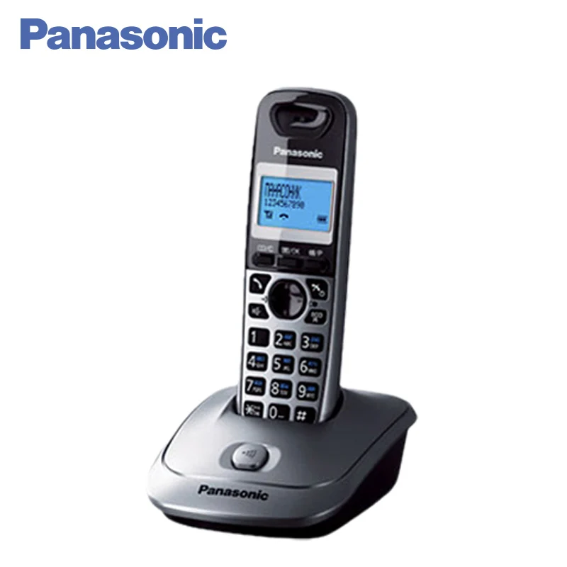 Panasonic KX-TG2511RUM DECT телефон, ЭКО-режим, возможность установки на стене, время/дата на дисплее, голубая подсветка дисплея, Caller ID, кнопка поиска трубки, 10 мелодий звонка, телефонный справочник на 50 записей