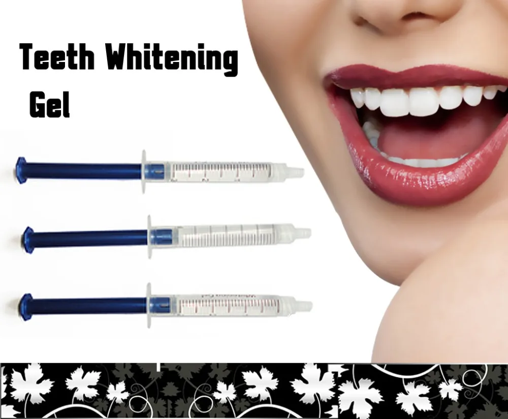 100 pcs/lot 3ml Non Peroxide Teeth Whitening Gel, teeth bleaching