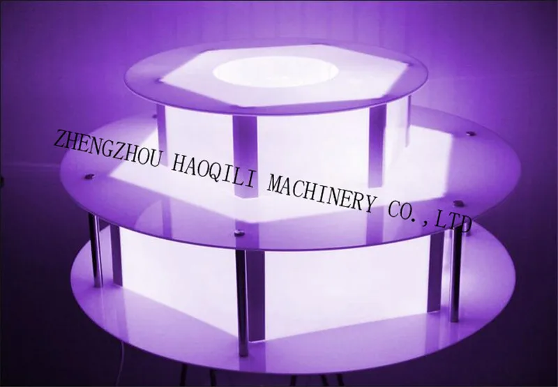 Электрический Шоколадный фонтан, посвященный booth красочные Dazzle светодиодные фонари с дистанционным управлением акрилового материала производства