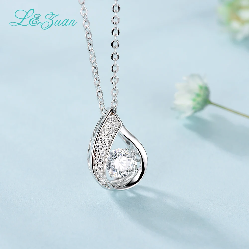 L& zuan 925 пробы silve 0.77ct камень Япония Смарт серии move каменные подвесные украшения с серебряной цепочкой Рождественский подарок