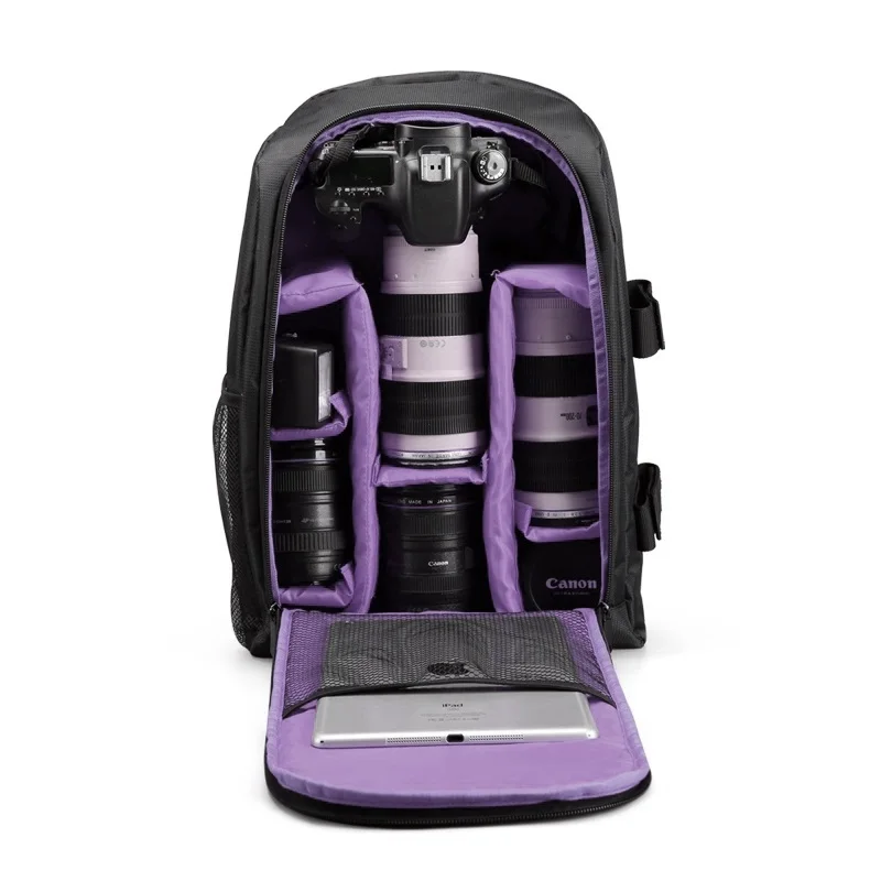 Video Photo Digital Camera Shoulders Padded Backpack Bag Case