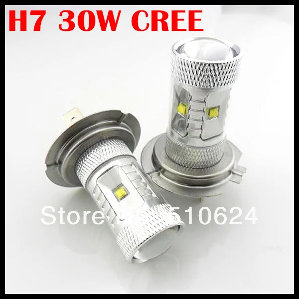 2 шт./лот H7 светодиодный HB4 30 Вт CREE чип светодиодный фонарь, 9006 6*5 Вт 30 Вт H4 H7 H8 H11 9005 1156 7440