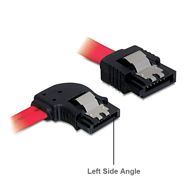 12in SATA to Left Angle SATA Serial ATA Cable