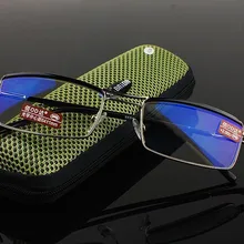 Настоящие оптические Заказные линзы близорукость бизнес покрытые двойной мост коммерческие мужские очки для чтения фотохромные-1 до-6