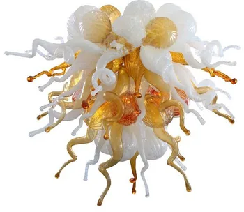 

New 2016 LED Crystal European Chandeliers Lighting with Hand Blown Glass AC 110/120/220/240V