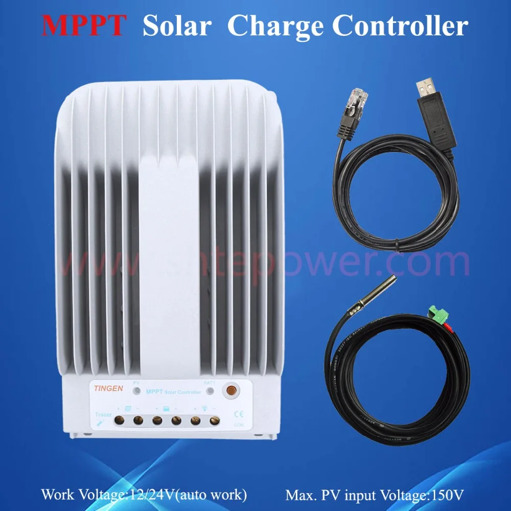 30a Солнечный контроль заряда, 12 v 24 v Авто 150 v MPPT PV Контроллер, tracer3215bn регулятор