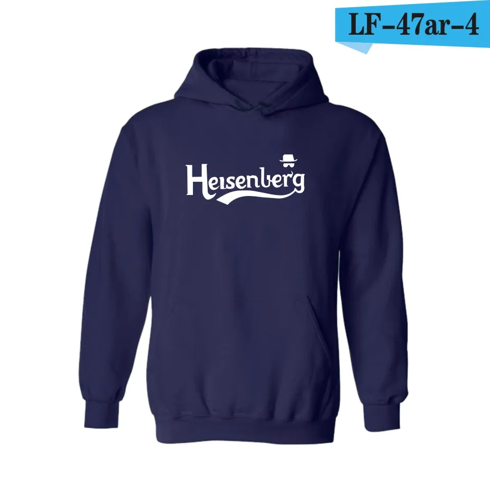 Break Bad Heisenberg новые толстовки мужские брендовые Дизайнерские мужские свитшоты с роскошной Мужская толстовка в стиле Харадзюку бренд - Цвет: navy blue