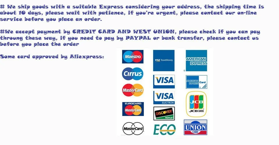 shipping & payment eg copy