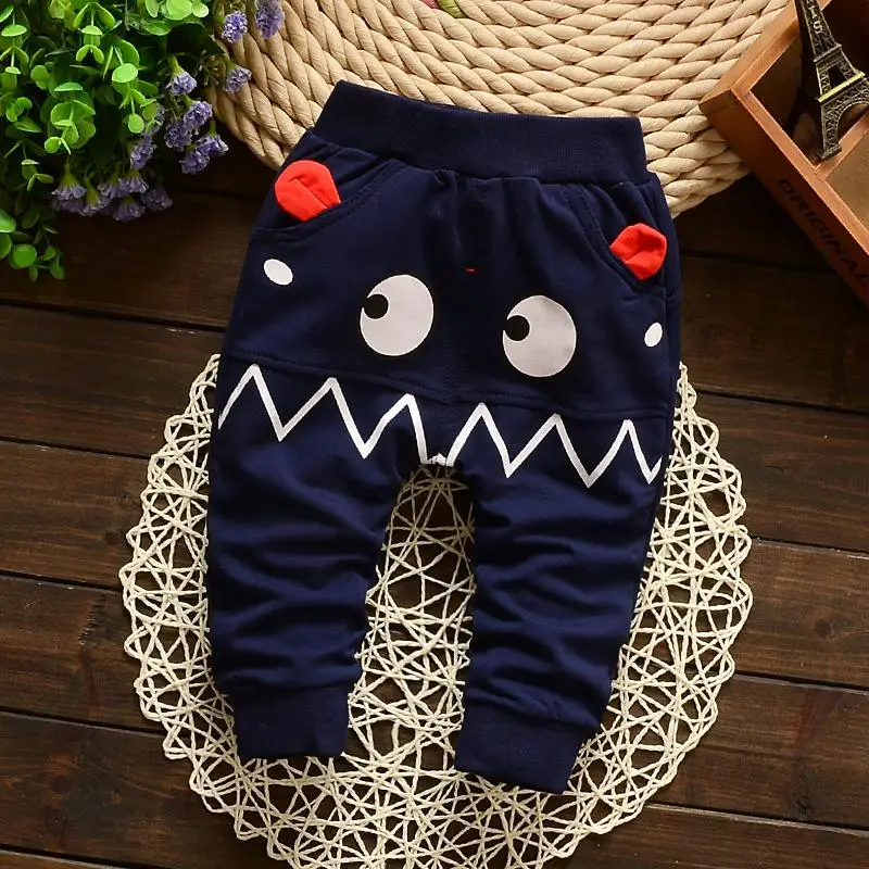 see photo New Spring baby pants cotton kids pants baby boy gilrs pants - Цвет: see photo