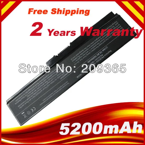 Высококачественный аккумулятор для ноутбука для Toshiba Satellite PA3634U C650 C655 C655D C660 C670 PA3817U-1BAS PA3817U-1BRS