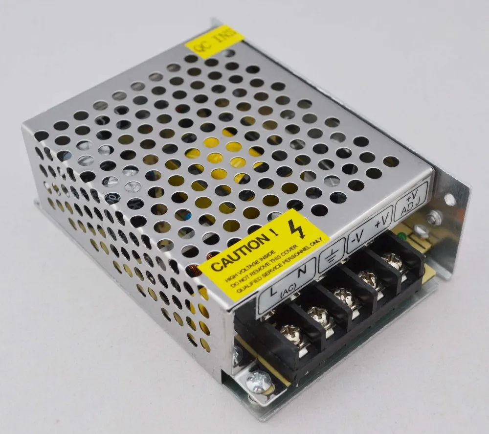 Высокое качество 30 шт./лот DC 12 В 5A выключатель питания 60 Вт LED адаптер питания