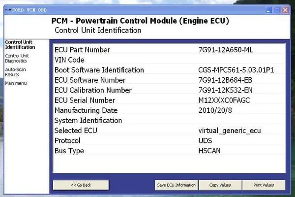 10 шт./лот Супер OBD2 диагностический сканер для Ford Obd кабель VCM F0R-D VCM Obd Focom