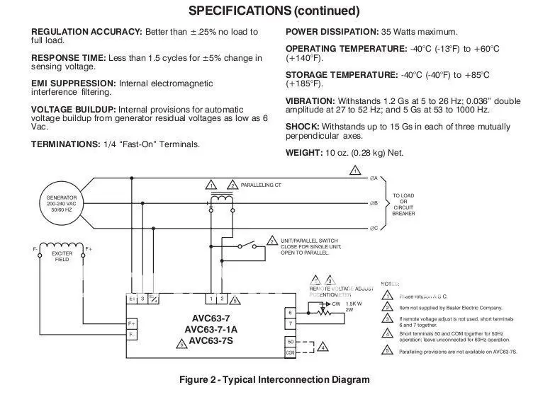 Генератор регулятор напряжения AVR AVC63-4+ и быстрая