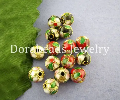 DoreenBeads 50 шт. перегородчатая шариковая прокладка бусины в разных цветах 8 мм диаметр.(B00753), yiwu