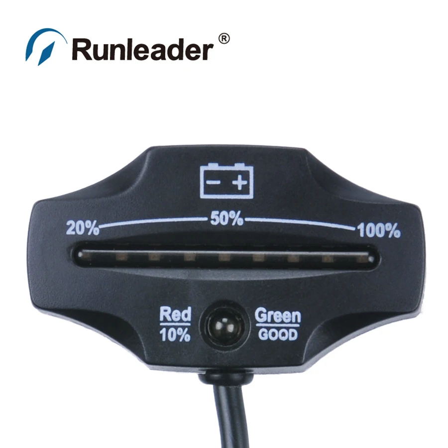 

Runleader LED FeLiPO4 Battery Gauge Battery Indicator Tester For CAR Motorcycle ATV snowmobile marine golf carts cleaner battery