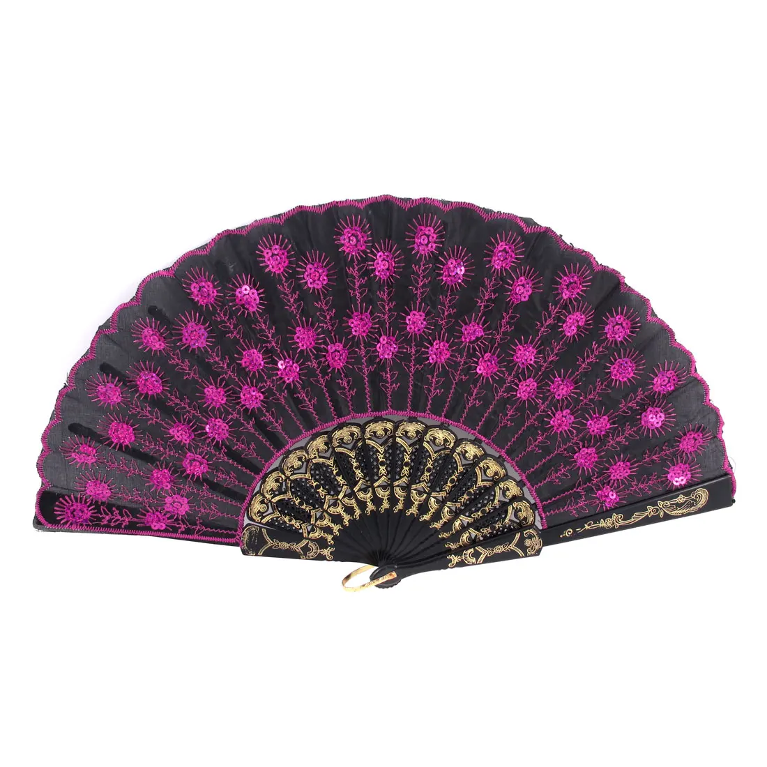 UXCELL Color Wedding Party Plastic Frame Fuchsia Sequins ...