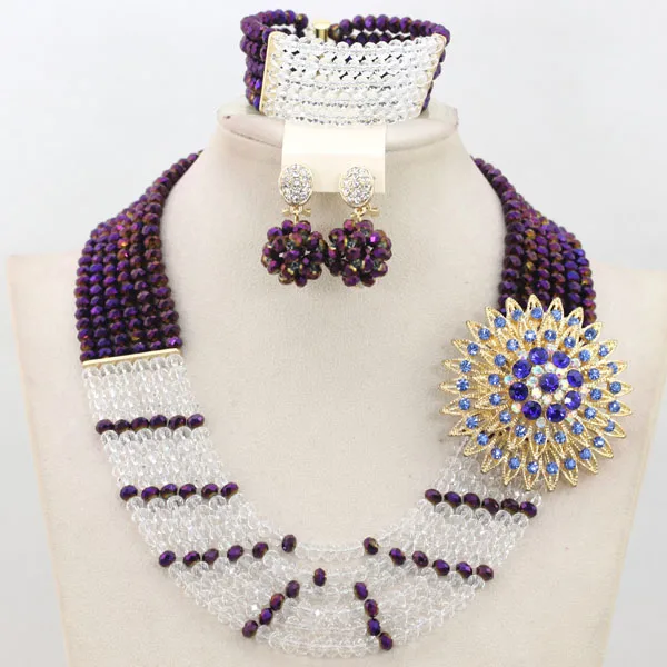 Charms 6 Rolls Silver/Blue African Women Party Jewelry Set Bellanaija Wedding Inspiration Jewellery Set Free Shipping WA825 - Окраска металла: 19