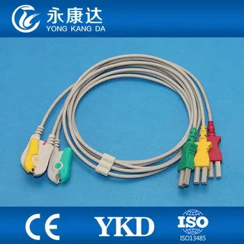 

Spacelabs 700-0006-01 3 lead ECG leadwires,IEC,Clip type