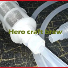 Usefull домашний сифон для пивоварения с краном и осадочной пробкой с S. Стальным фильтрующим шариком и насосом для пива/вина